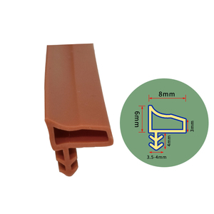 Guarnizioni per Porte e Finestre in Legno con Scanalatura Personalizzabili, Strisce in TPE/Silicone con Gamba Fissa, Insonorizzanti e Antipolvere - Product Image 1