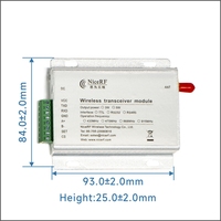 G-NiceRF SV6500MESH - Kits de Módulo RF de 433 MHz, TTL RS232 RS485, Transceptor Inalámbrico de Alta Potencia de 5 W, Módem de Largo Alcance de Red de 8 km