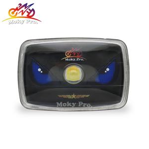 오토바이용 커스텀 헤드라이트 컬러풀 프로젝터 렌즈 오토바이 사각형 LED 헤드라이트 - Product Image 1