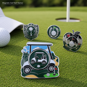 Creative Double-Sided Magnetic <b>Golf</b> Ball Marker Enamel Metal Design with Removable 25mm Marker for <b>Golf</b> Gifts - Product Image 2