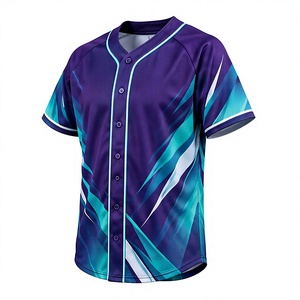 Uniforme Deportivo de Béisbol de Alta Calidad, Sublimado, con Botones, para Hombre y Mujer, Transpirable, Ligero, para Equipos de Softbol, Venta al Por Mayor - Product Image 1