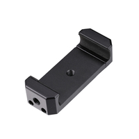 Adaptor 3/8" Universal dari Aluminium Alloy Multifungsi, Penjepit Dudukan Ponsel 1/4 Hotshoe dengan Klip dan Holder Ponsel