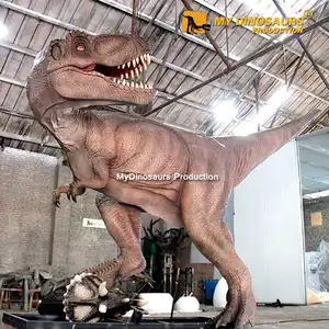 Meu dino ad661 jurássico rei trex estatueta dinossauro animatronic tiranossauro rex