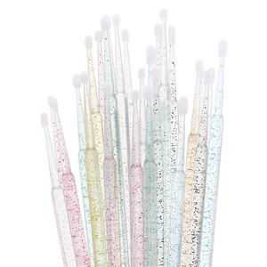 Disposable 100pcs Cotton <strong>Brow</strong> Applicator Swabs Mascara Wand Eyelash <strong>Extension</strong> Brushes Eyebrow Lamination Crystal Rod Micro Brush - Product Image 4