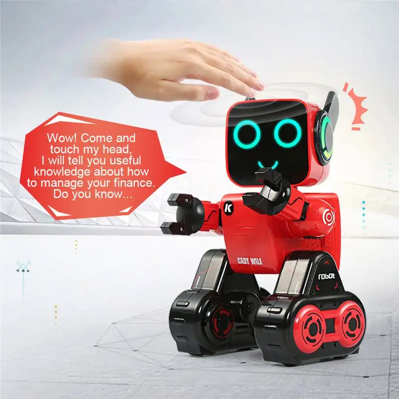 Puzzle robot jouets pour enfants musique mignonne lumière commerce extérieur éducation précoce robot financier chant et danse éducation