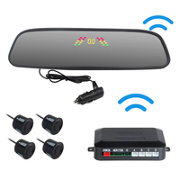 Système de capteur de stationnement de voiture étanche vue nocturne rétroviseur bourdonnant système de détection de Distance de moniteur de Radar de recul inverse