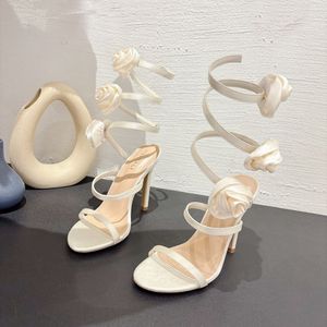 Snake Wrap Trendy Talons Haut Sexy Escarpins Ankle <b>Tie</b> <b>up</b> 2024 New Arrival Heels <b>Sandals</b> for Women - Product Image 3