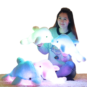 Liangnv 18' Luz Nocturna De Animal De Peluche con Delfín Iluminado Delfín Brillante Colorido Juguetes De Peluche Led Suaves Regalo para Niños En Festivales De Cumpleaños De Navidad | Bodega Aurrera en