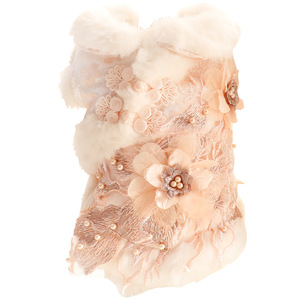 Pet Tang Suit Coat Floral Pattern Light Blue Pink Polyester Four Seasons Dog <b>Cat</b> <b>Clothes</b> - Product Image 5