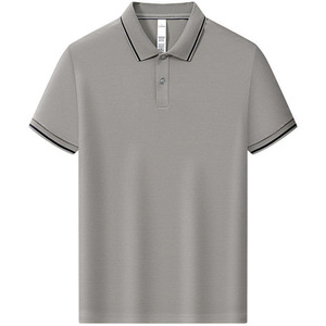 Camisa Polo de Manga Corta, Color Sólido, Ribete en Contraste, Poliéster, Uso Diario - Product Image 3