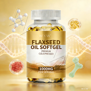 ซอฟต์เจลน้ำมันเมล็ดแฟลกซ์วีแกน โรงงานผลิตโดยตรง รับผลิตแบบ OEM ขั้นต่ำในการสั่งซื้อน้อย สำหรับแบรนด์ความงามและผลิตภัณฑ์เสริมอาหารทั่วโลก - Product Image 4
