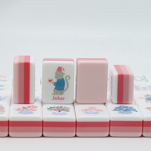 Juego de Mahjong Americano Personalizado de 4 Capas, Fichas de Acrílico, 160 Cartas, Ecológico, Moderno, Lujoso y Elegante para Adultos, Póker - Product Image 2