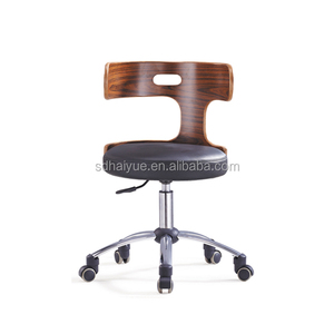 Sedia moderna <span class=keywords><strong>in</strong></span> <span class=keywords><strong>legno</strong></span> nero con schienale per uso ufficio HY5012 - Product Image 2