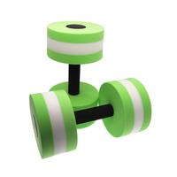 Haltères aquatiques, haltères pour exercices aquatiques, entraînements d'aérobic aquatique, 2 haltères en mousse portables, écologiques, pour hommes et femmes