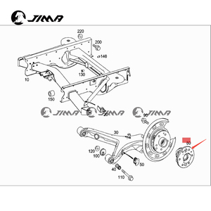 Roulement de moyeu de roue arrière pour <span class=keywords><strong>Mercedes</strong></span> Benz <span class=keywords><strong>Sprinter</strong></span> 906 2007 - 2018 OEM 9063500249 - Product Image 1