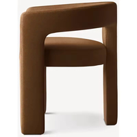 Chaise de salle à manger, de loisirs et de coiffeuse, au design nordique simple, mignonne et de forme spéciale, pour la maison, l'appartement, la chambre et le salon.