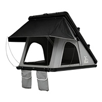 Tente de toit de voiture triangulaire automatique à cadre en aluminium épaissi et transparent, avec fenêtre panoramique pour toutes les saisons