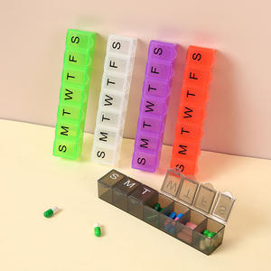 7 Days Pill Box Pill Case Portable Medicine Box Weekly 7 Day Pill Box Organizer - Product Image 3