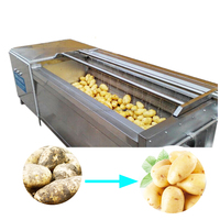 Machine à laver et à éplucher le manioc Miltfunctionial Carrot Peeling Equipment Machine automatique de nettoyage et d'épluchage de pommes de terre