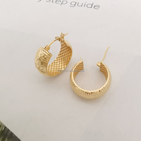 Boucles d'oreilles en or massif 18 carats Au750, bijoux fins, finition diamantée, boucles d'oreilles créoles