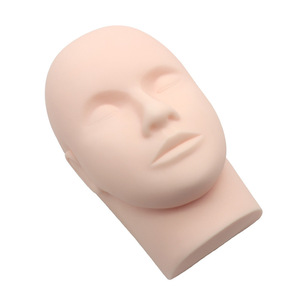 Silicone Mannequin Head with Removable Eyelids <b>Lash</b> Training Pad <b>Kit</b> for Extension Practice - Product Image 2