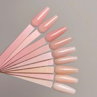 Kit de poudre acrylique nude 12 teintes couvrantes rose beige pour extension d'ongles