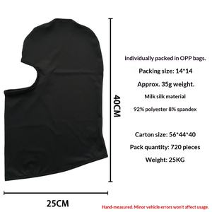 Maschera Traspirante in Seta Ghiacciata per Ciclismo, Copricapo per Attività all'Aperto, Bicicletta, Moto, Karting, Protezione Antivento per il Viso, Sottocasco - Product Image 4