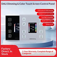 Aidiming DALI - Panneau de contrôle tactile pour éclairage à rythme double, gradation et changement de couleur, contrôle DMX, minuterie marche/arrêt DT8
