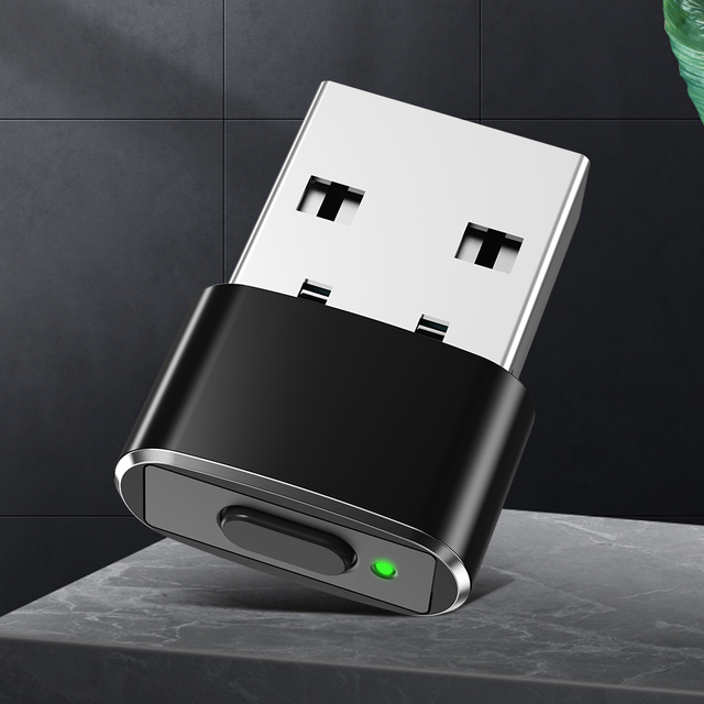Mini USB Automatic Mouse Jiggler Mover Undetectable Plug and Play Keeps Awake for Computer