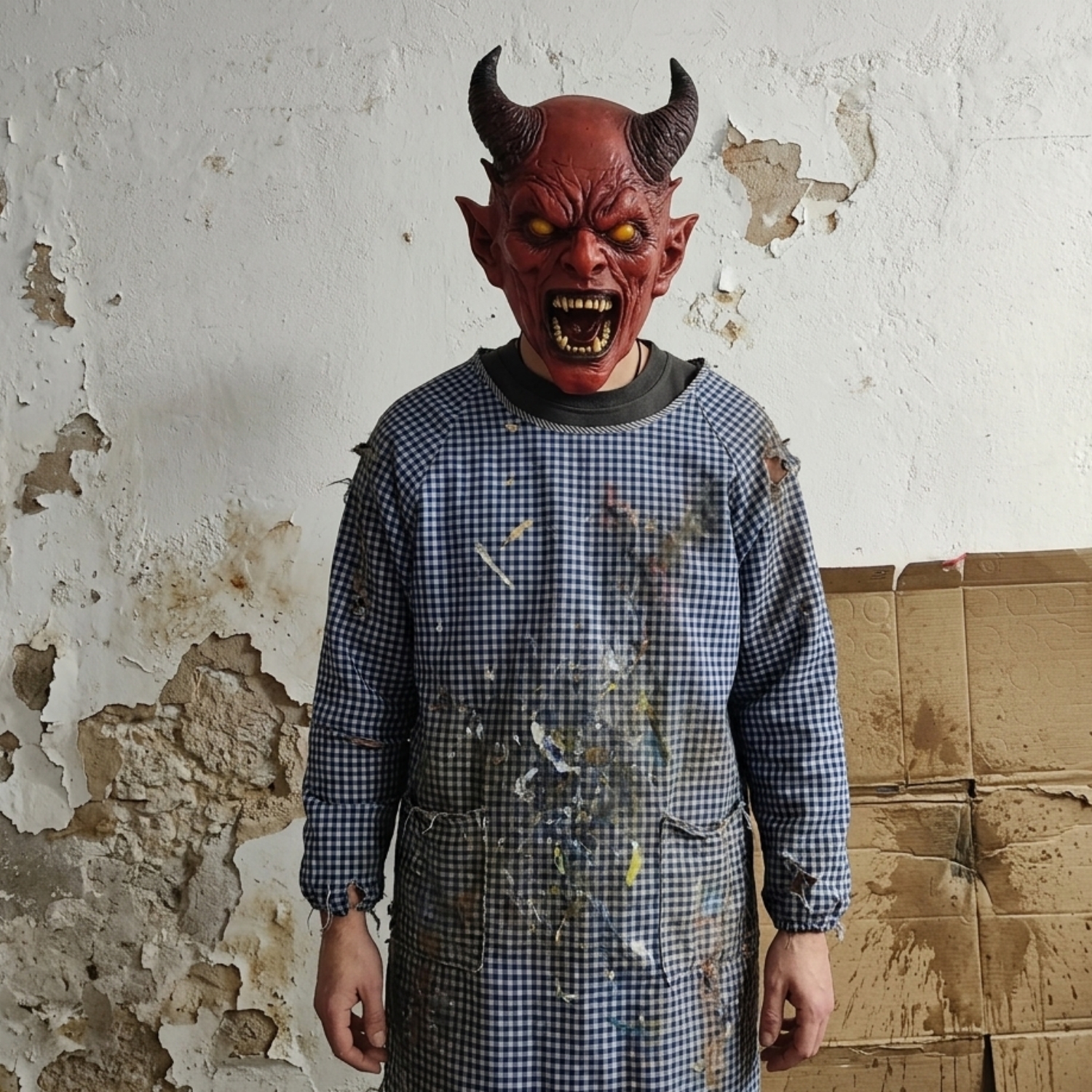 Red Devil Costume - Red Latex Devil Costume - New Design
