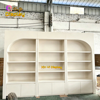 Conception de magasin complète personnalisée en MDF, imperméable, écologique, robuste, recyclable, avec éclairage LED, sacs de haute qualité pour centre commercial