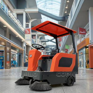 Cophilo Elektrische Geborstelde Vloerreinigingsmachine Ride-On Batterij Werkende Bezem Weg Vegen Vloer Vacuümveegmachine - Product Image 3