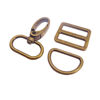 Grosir Tas Dasar Bagus Membuat Perangkat Keras Logam Putar Snap Hook D Ring Slider untuk Dompet