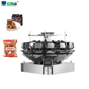 High Efficiency Multihead Combination Weigher Weighing Filling 3G 10G 50G Cookie Nuts Chocolate Bar Packaging Machine