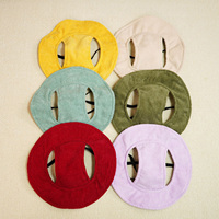 Chapeau de soleil réglable en velours côtelé pour animaux de compagnie avec ouverture pour les oreilles, chapeau bob pour chiens et chats, accessoires d'été pour animaux de compagnie en gros