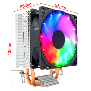 SNOWMAN <span class=keywords><strong>CPU</strong></span> Cooler PWM 3 Pin 90mm 2 Tubos de calor PC Radiador Intel LGA 1700 1200 1150 1151 1155 AM4 Ventilador de refrigeración de <span class=keywords><strong>CPU</strong></span> silencioso - Product Image 6