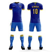 Ensemble complet de vêtements de football Akilex à séchage rapide par sublimation, veste de sublimation, kit de football personnalisé, maillot de football pour hommes
