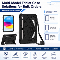 Étui antichoc pour enfants, motif anime, pour iPad 10e et 11e génération 10.9, avec double béquille et sangle d'épaule, coque de protection robuste, OEM ODM