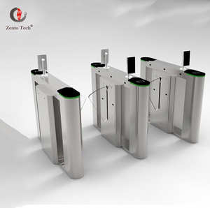 Ga tàu điện ngầm trường Bi-directional kiểm soát truy cập an ninh cửa mã vạch vé torniquet NFC Flap turnstiles cổng - Product Image 6