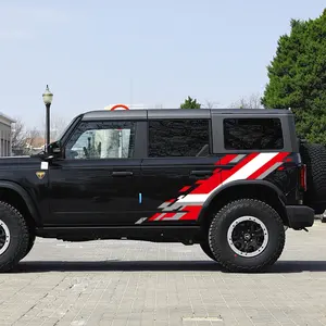 Calcomanía Decorativa Lateral para Carrocería de Auto, Estilo Deportivo de Carreras, para <span class=keywords><strong>Ford</strong></span> <span class=keywords><strong>Bronco</strong></span> SUV, Decoración de Vinilo Hardcore Raptor, Accesorios de Auto Tuning - Product Image 4