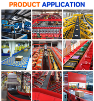 Système de tri de colis logistique dynamique DWS en acier inoxydable haute capacité avec roues pour entrepôts, capacité de 2400 PPH, réglable