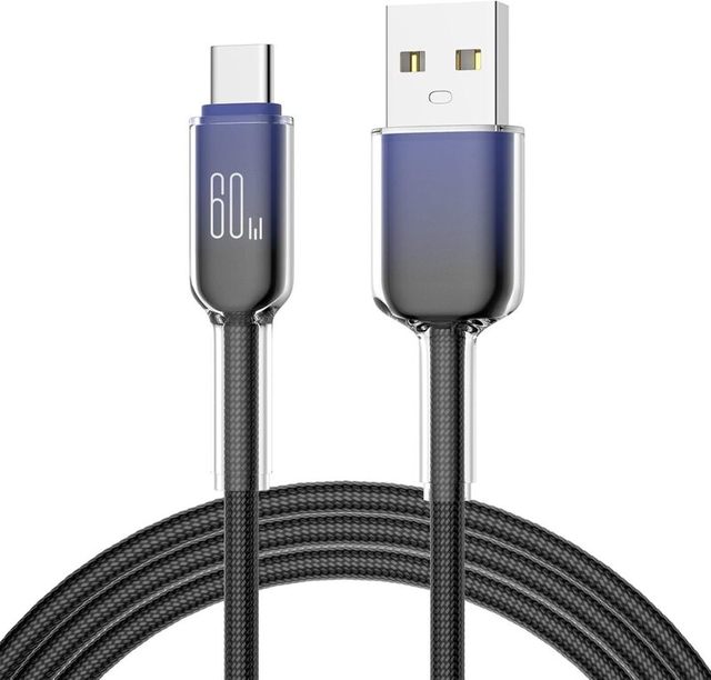 Factory Custom PD60W 2m Pure Copper Type-C USB Data Cable with 5A Fast Charging for Mobile Phones Barcode Scanner IOS Printer