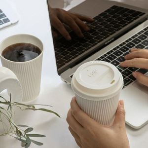 <b>Double</b> <b>Wall</b> Biodegradable 22 oz Craft Paper Hot <b>Coffee</b> <b>Cup</b> with Custom Logo and Holder for Wine & Carbonated Drinks - Product Image 2