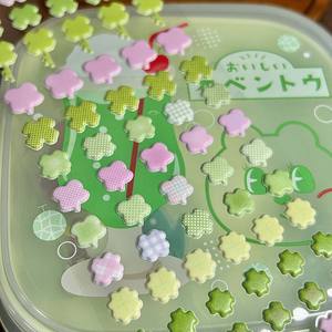 1 autocollant bulle par paquet, élément porte-bonheur, autocollant étoile en mousse, maison trèfle à quatre feuilles, collage de carnet de notes ancien - Product Image 1