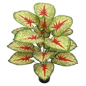 Plante artificielle de haute qualité, écologique, 18 têtes, 75 cm, palmier Alocasia, feuille de taro en plastique, <span class=keywords><strong>buisson</strong></span>, arbre, herbe pour la décoration intérieure de la maison et des magasins - Product Image 6