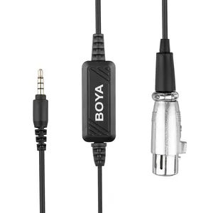 BOYA BY-BCA6 XLR ~ 3.5mm 플러그 마이크 케이블 녹음 스튜디오 장비 마이크 케이블 3.5mm