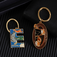 Porte-clés personnalisé Cadeau d'Affaires Porte-clés OEM Logo Personnalisé 2D 3D Lettre Porte-clés Métal Émail Souple Porte-clés Promotionnel