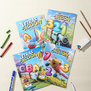 Serie carina spagnolo Gradditi libro da colorare per bambini disegno educativo per bambini - Product Image 2