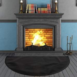 Almohadilla de hogar para estufa de media leña para interiores, <span class=keywords><strong>Protector</strong></span> de suelo de <span class=keywords><strong>chimenea</strong></span> de tela, alfombrilla de <span class=keywords><strong>chimenea</strong></span> ignífuga para brasas, juegos de <span class=keywords><strong>chimenea</strong></span>, accesorios - Product Image 3