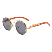 Lunettes de soleil carrées en métal à monture intégrale de haute qualité avec logo personnalisé, protection UV400, design rétro avec décoration tête de léopard, durables et confortables pour hommes